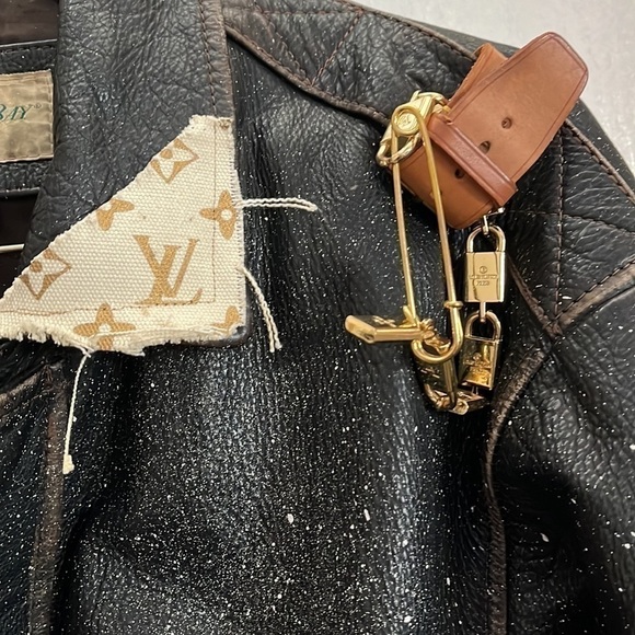 One of a Kind Louis Vuitton Leather Jacket Sz XL custom - Picture 3 of 7